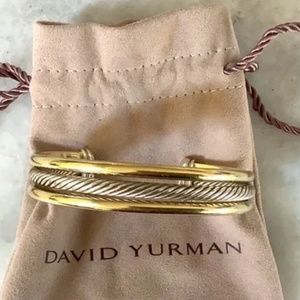 David Yurman bracelet, 3 row cuff